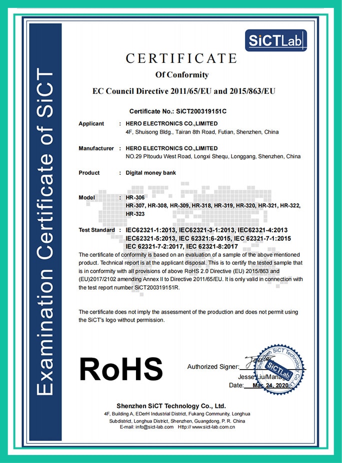 Patent Certificate